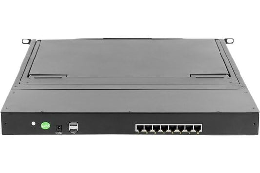 DEXLAN WorkStation LCD KVM CAT5 4 PORTS + 4 DONGLES VGA/USB 30m