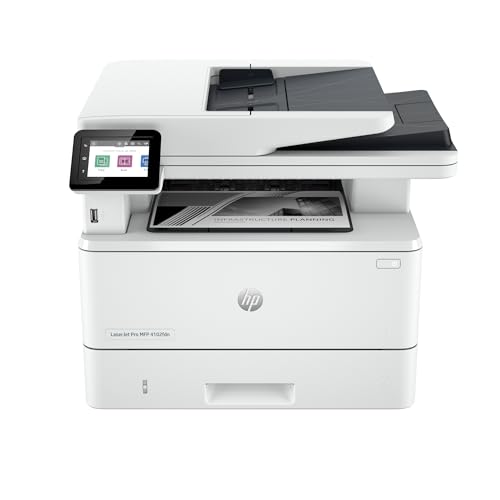 HP LaserJet Pro Imprimante MFP 4102fdn, Noir et blanc, Imprimante pour Petites/moyennes entreprises, Impression, copie, scan, fax, Éligibilité Instant Ink; Impr