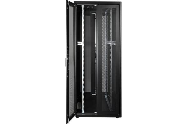 EKIVALAN Baie pro serveur 47U 800 x 1000 double ventil, double ventil. (noir)