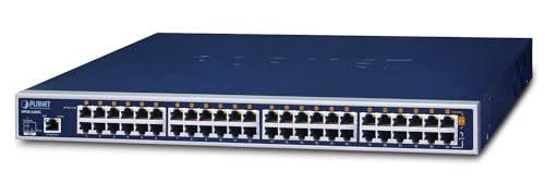 PLANET HPOE2400G commutateur réseau Géré Gigabit Ethernet (10/100/1000) Connexion Ethernet, supportant l'alimentation via ce port (PoE) 1U Bleu