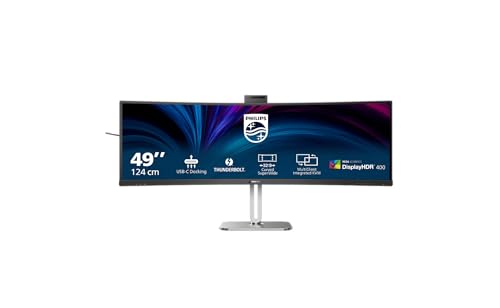 PHILIPS 49B2U6903CH/00 48.8p 5120x1440 VA Curved H/A 170mm SUPERWIDE USB-C 75Hz DP 2xHDMI USB HUB SPEAKERS webcam