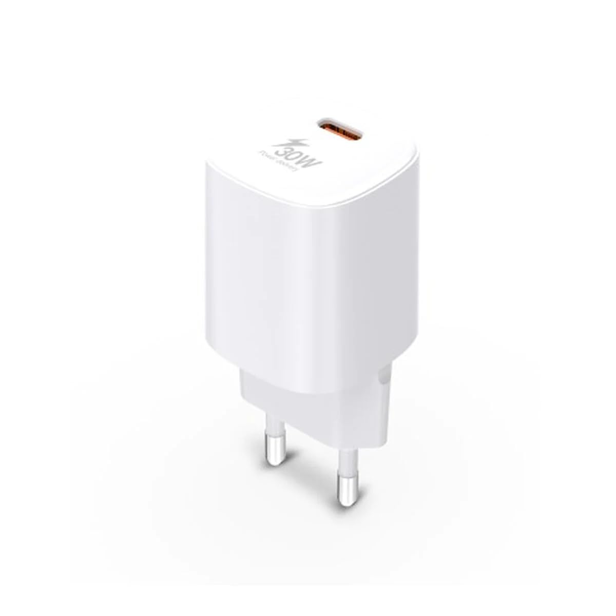 URBAN FACTORY POWER 30 Watts USB-C MAINS CHARGER EU WHITE