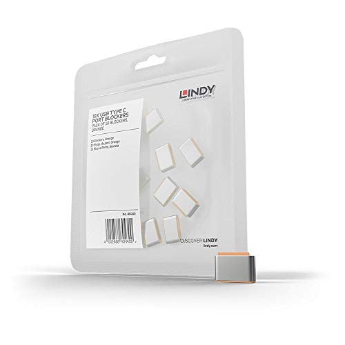 LINDY USB Type C Port Blockers Pack of 10 White