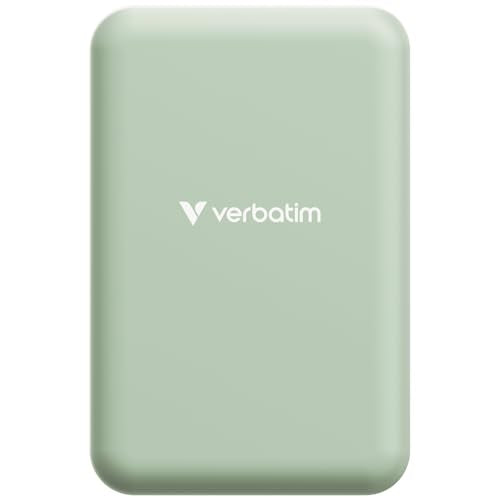 VERBATIM CHARGE N GO ESSENTIALS POWER BANK MAGNETIC WIRELESS 20000MAH GREEN WCF (P)