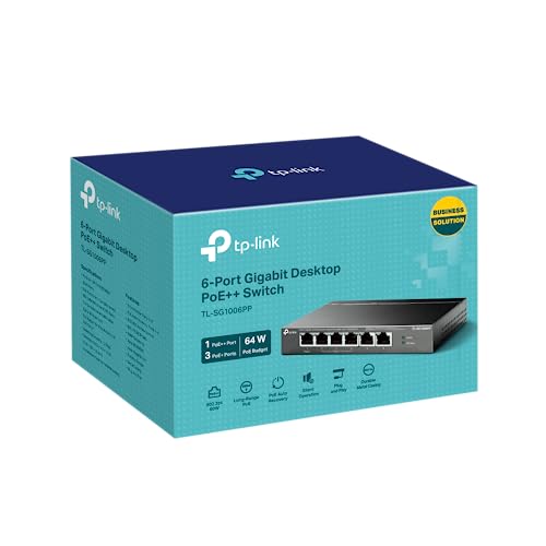 TP-LINK TL-SG1006PP Switch 6p Gigabit don 3 PoE+ et 1 PoE++