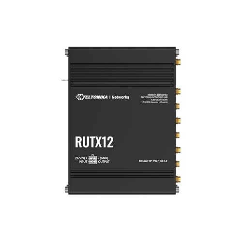 Teltonika RUTX12 routeur sans fil Gigabit Ethernet Bi-bande (2,4 GHz / 5 GHz) 4G Argent