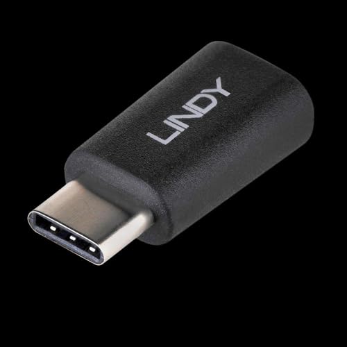 LINDY USB 2.0 Adaptor Type C / Micro-B USB Type C plug / Type Micro-B coupling