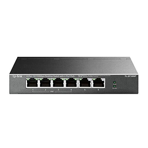 TP-LINK TL-SF1006P SWITCH 6 ports 10/100 dont 4 PoE+ 67W