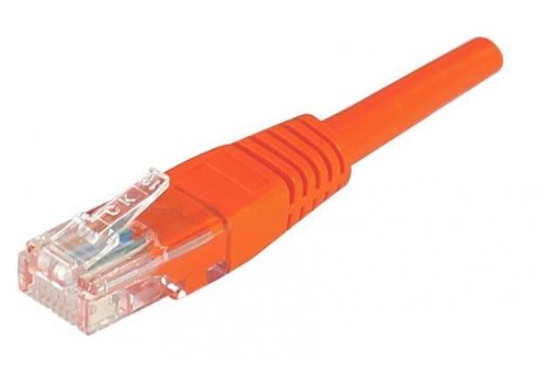 Cordon RJ45 catégorie 5e U/UTP rouge - 1 m