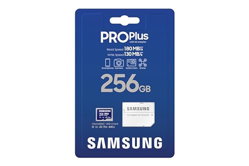 Samsung PRO Plus MB-MD256SA/EU mémoire flash 256 Go MicroSD UHS-I Classe 3