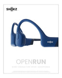 SHOKZ Casque à conduction osseuse OpenRun - Bluetooth - Bleu