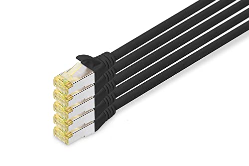Digitus DK-1644-A-005/BL câble de réseau Noir 0,5 m Cat6a S/FTP (S-STP)