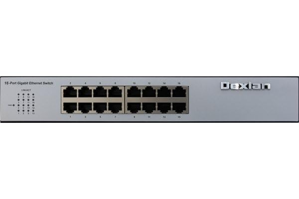 DEXLAN SWITCH 16 Port Gigabit Rackable Fanless