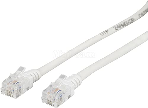 Cordon téléphonique RJ11 / RJ45 blanc - 15 m