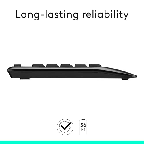 Logitech 920-006489 clavier Souris incluse Universel RF sans fil QWERTY Anglais Noir