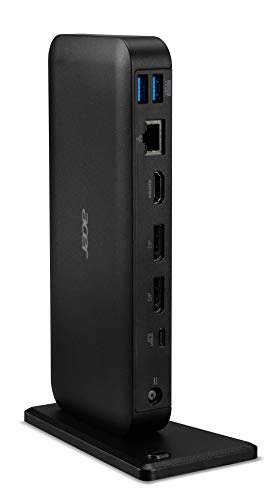 ACER USB Type-C Dockingstation III 85W charging Rear 2xDP 1.4++ HDMI 2.0 RJ45 2xUSB 3.1 Gen2 Front 2xUSB 3.1 1xType-C 3.5mm Audio