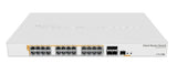 Mikrotik CRS328-24P-4S+RM commutateur réseau Géré L2/L3 Gigabit Ethernet (10/100/1000) Connexion Ethernet, supportant l'alimentation via ce port (PoE) 1U Blanc