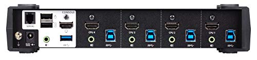 ATEN CS1824-AT-G commutateur écran, clavier et souris Noir