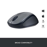 LOGITECH M235 Mouse right-handed optical wireless 2.4 GHz USB wireless receiver grey