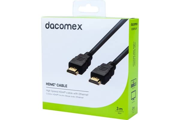 DACOMEX Cordon HDMI haute vitesse avec Ethernet - 3 m