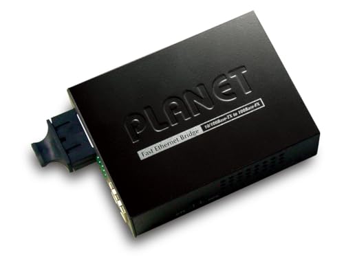 PLANET FT-802 convertisseur de support réseau 100 Mbit/s 1310 nm Multimode, Monomode Noir