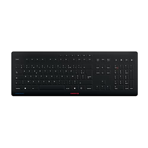 CHERRY Clavier Stream Protect AZERTY USB noir