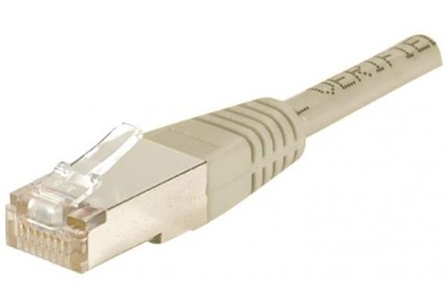 Cordon RJ45 catégorie 6 F/UTP gris CCA - 0,5 m
