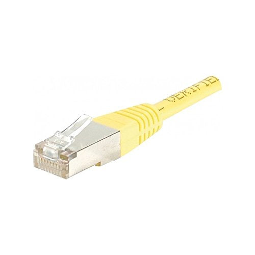 Cordon RJ45 catégorie 6 F/UTP jaune CCA - 50 m