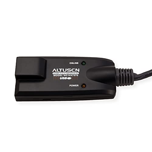 ATEN KA7570-AX câble kvm Noir, Bleu, Métallique