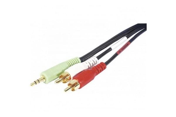 Cordon stéreo Jack 3.5 mm vers 2 x RCA PC99 - 10 m