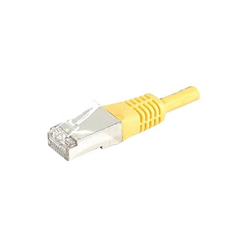 Cordon RJ45 catégorie 6A S/FTP jaune - 20 m
