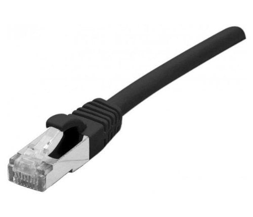 Cordon RJ45 catégorie 6 F/UTP LSOH snagless noir - 1 m