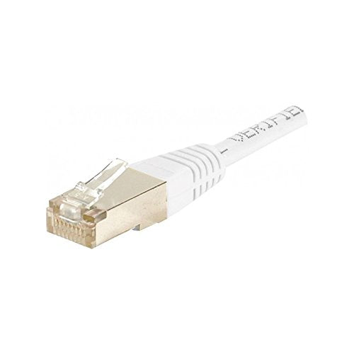 Cordon RJ45 catégorie 6 F/UTP blanc - 0,5 m