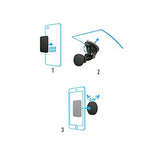 MOBILIS Support magnétique U.FIX pour téléphone portable - Noir
