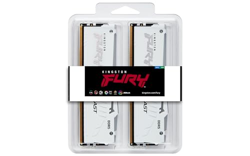 KINGSTON 32Go 6800MT/s DDR5 CL34 DIMM Kit of 2 FURY Beast White RGB EXPO
