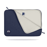 PORT DESIGNS Trendy Cotton Neoprene Laptop 13p-14p Sleeve L-shaped opening for easy access Stretchy cotton neoprene material Blue