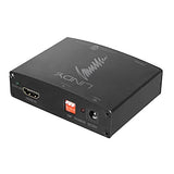 LINDY HDMI 4K Audio Extractor with bypass Resolutions up to UHD 4K Audio through TOSLink and COAXIAL digit. and 3.5mm Stereo analog.