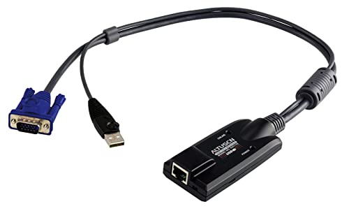 ATEN KA7170-AX câble kvm Noir, Bleu, Métallique