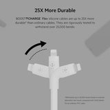 BELKIN Câble USB-C vers Lightning Silicon 2m Blanc