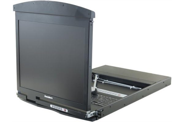 DEXLAN WorkStation LCD 19" Dual-Rail KVM CAT5 VGA/USB +8 Modules