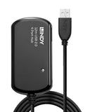 LINDY Rallonge active USB 2.0 Pro avec Hub 4 ports 12m