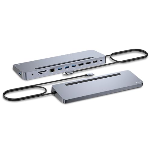 I-TEC USB-C Metal Ergonomic 4K 3x Display Docking Station with PD 100 W