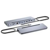 I-TEC USB-C Metal Ergonomic 4K 3x Display Docking Station with PD 100 W