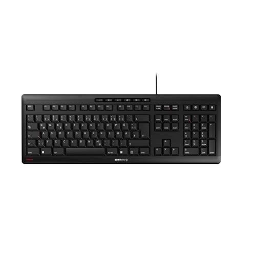 CHERRY Clavier STREAM KEYBOARD USB noir QWERTZ (DE)