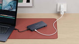 TARGUS HyperDrive Universal Silicon Motion USB-C 10-in1 Dual HDMI Docking Station - Grey - B2B only