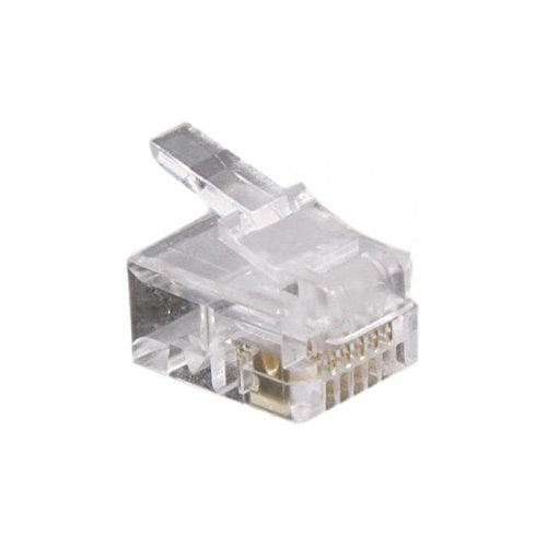 Connecteur à sertir 6P6C RJ12 UTP Téléphonie - lot de 10