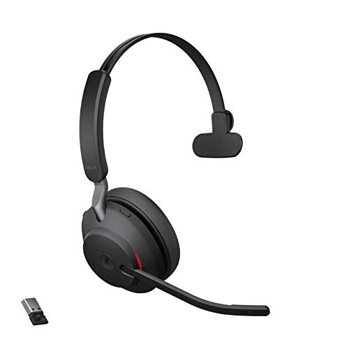 Jabra Evolve2 65, MS Mono Casque Sans fil Arceau Bureau/Centre d'appels USB Type-A Bluetooth Noir