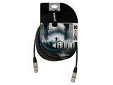 Rallonge xlr 3P male / femelle noir 10m