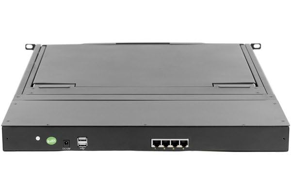 DEXLAN WorkStation LCD KVM CAT5 4 PORTS + 4 DONGLES VGA/USB 30m
