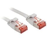 LINDY Cat.6 U/FTP Flat Patch Cable Grey 1m